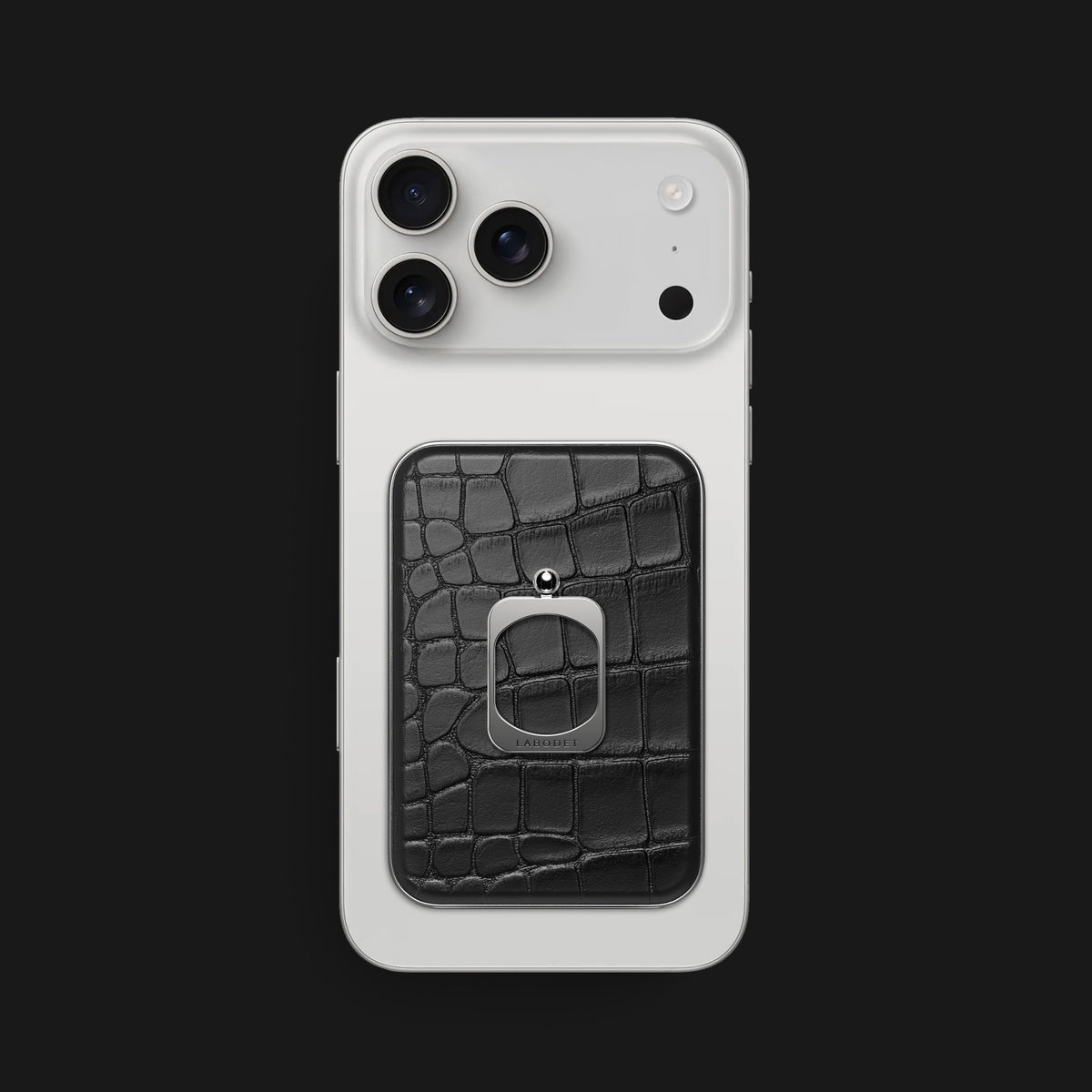 MagSafe Ring Edition Black For iPhone 17 Pro Max In Alligator -1 | Edition-Black-Steel