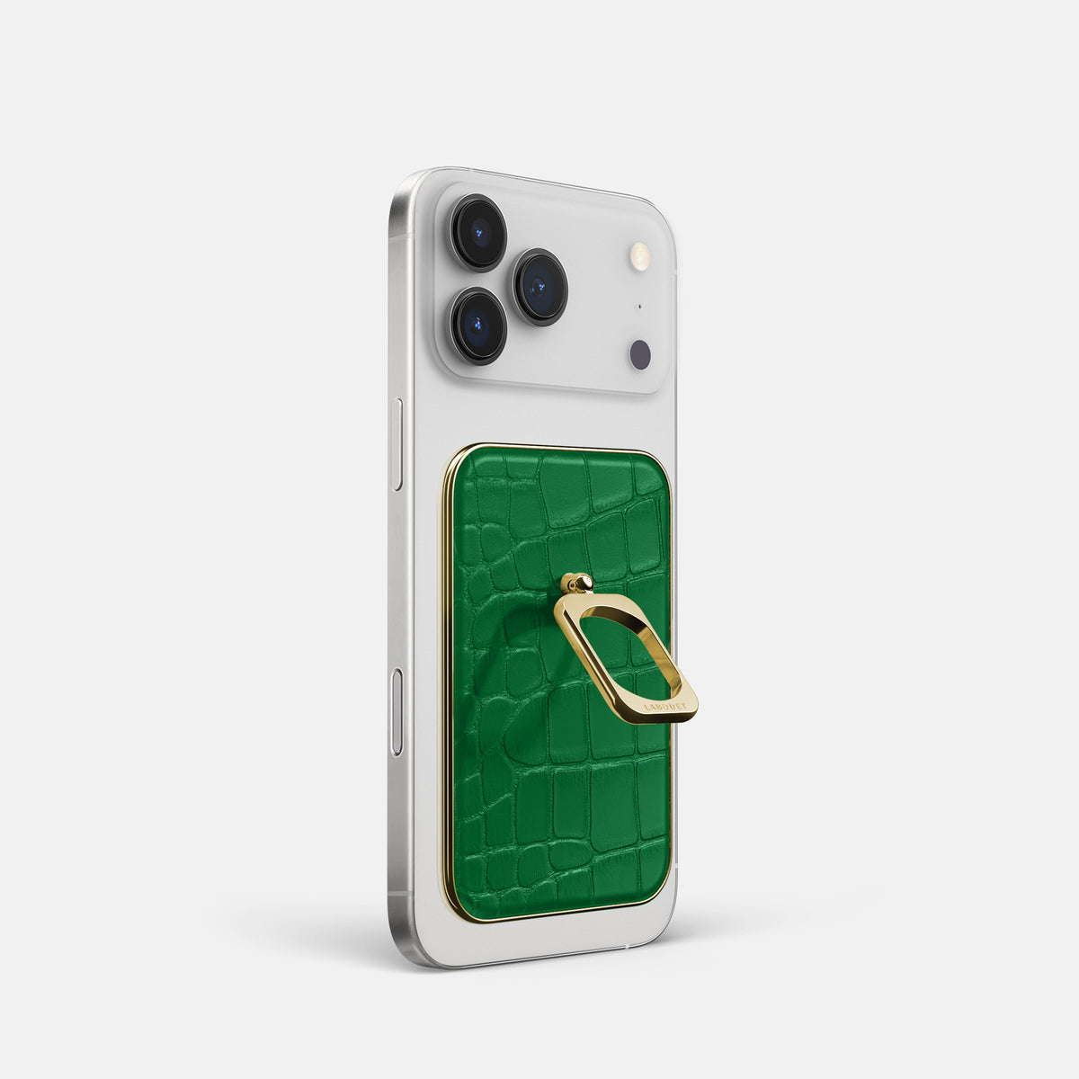 MagSafe Ring For iPhone 17 Pro In Alligator -2 | Forest-Green-Gold