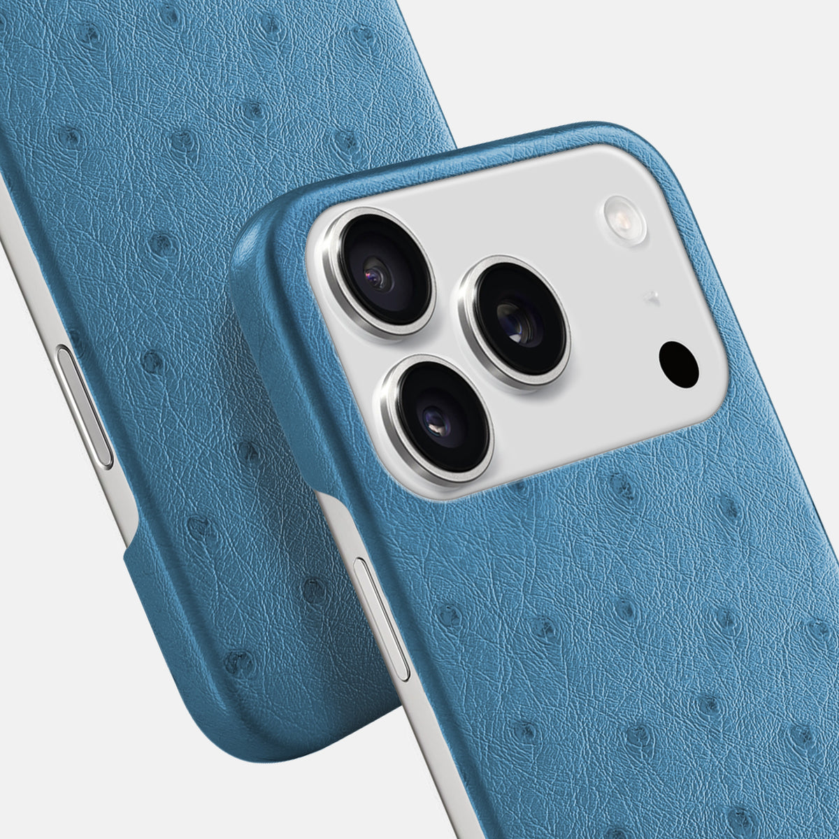 Slim Case For iPhone 17 Pro In Ostrich -6 | Blue-Jeans