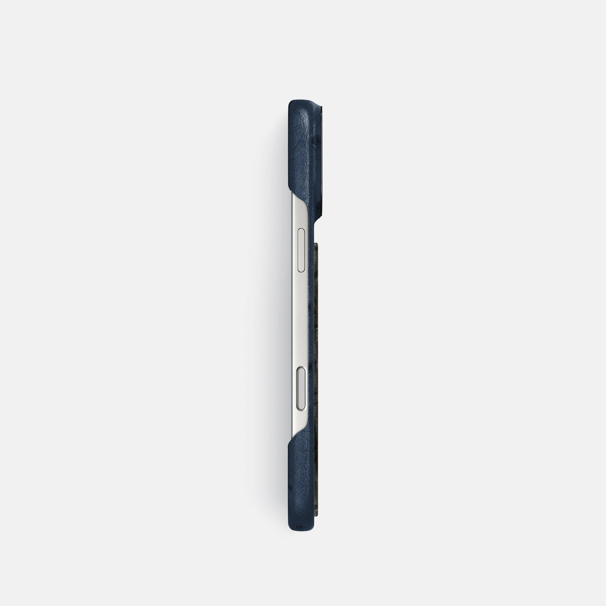 Classic Case With Carbon Dragon For iPhone 17 Pro In Ostrich -3 | Navy-Blue-Black