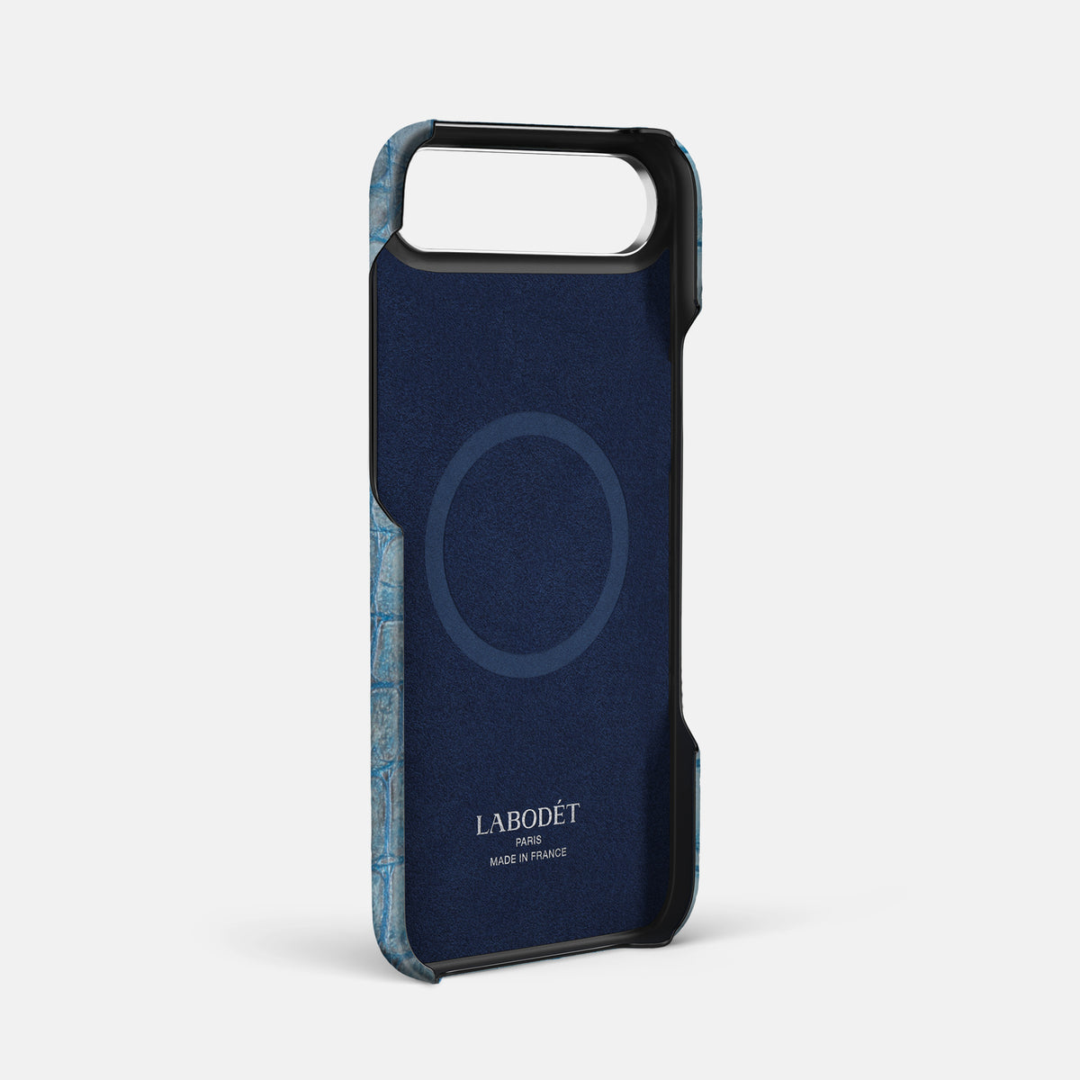 Finger Case For iPhone 17 Air In Himalayan Crocodile -4 | Ice-Blue-Steel