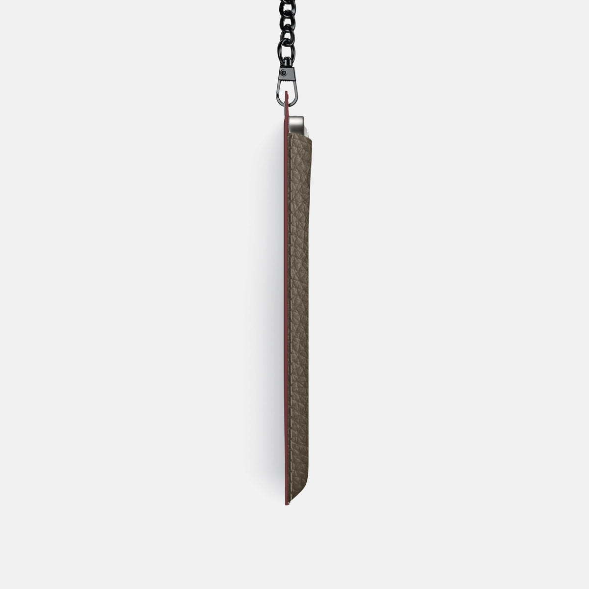 Crossbody Bag For iPhone 18 Pro In Calf -4 | Taupe-Black