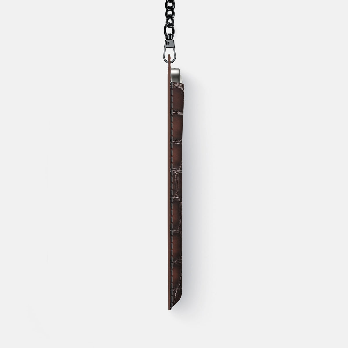 Crossbody Bag For iPhone 18 Pro Max In Patina Alligator -4 | Havana-Brown-Black