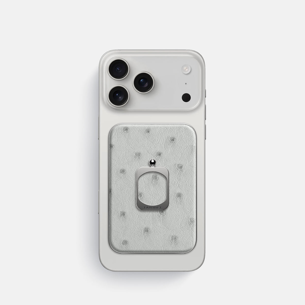 MagSafe Ring For iPhone 17 Pro In Ostrich -2 | White-Steel