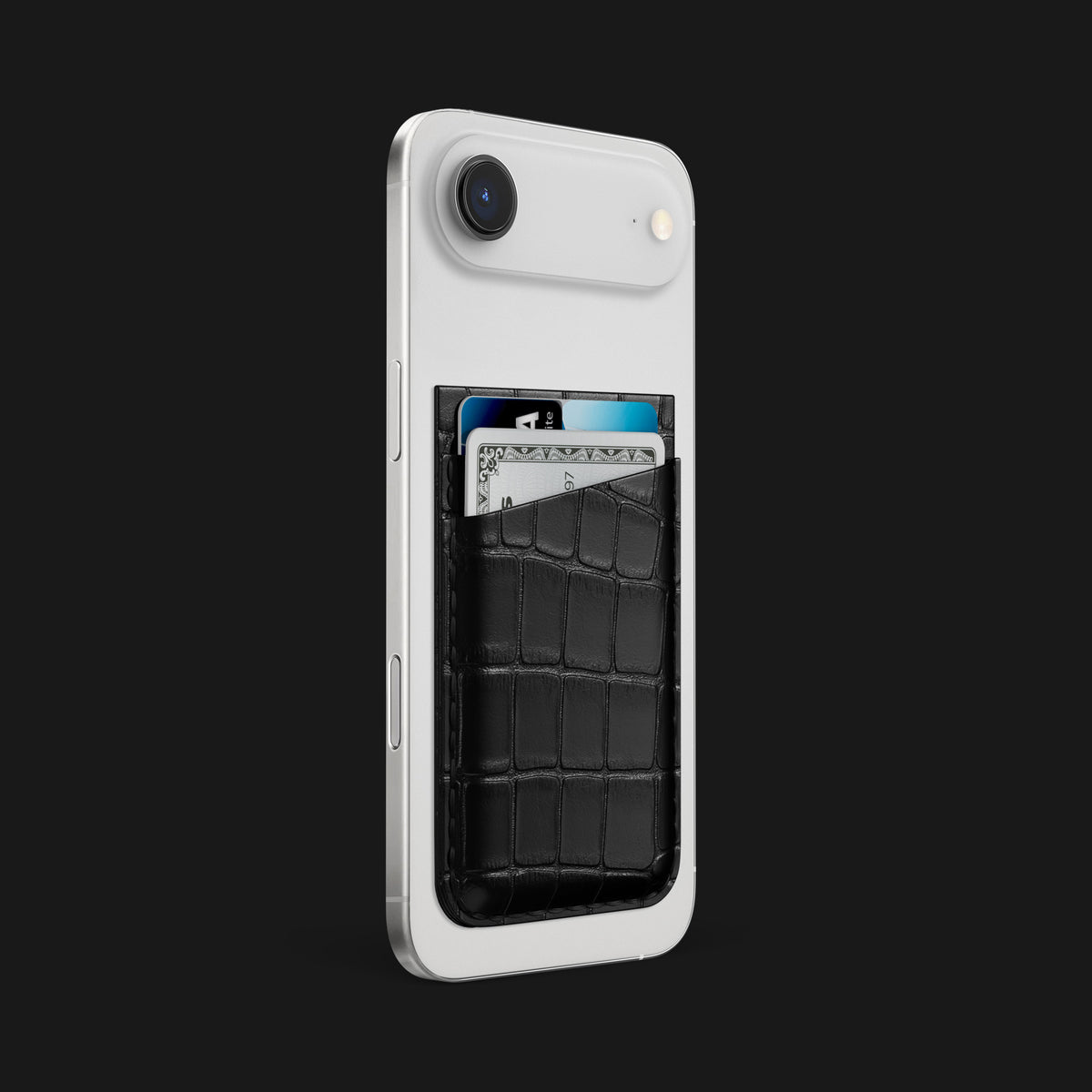 MagSafe Wallet Edition Black For iPhone 17 Air In Alligator -2 | Edition-Black
