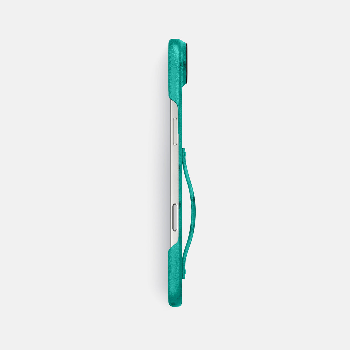 Finger Case For iPhone 17 Air In Ostrich -3 | Turquoise-Black
