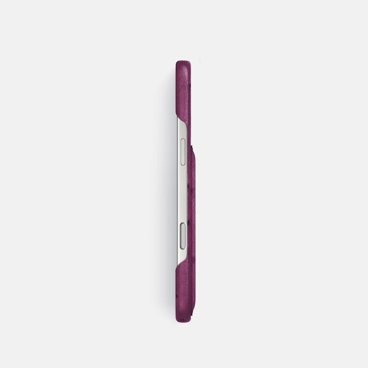 Slim Card Case For iPhone 18 Pro In Ostrich -3 | Purple