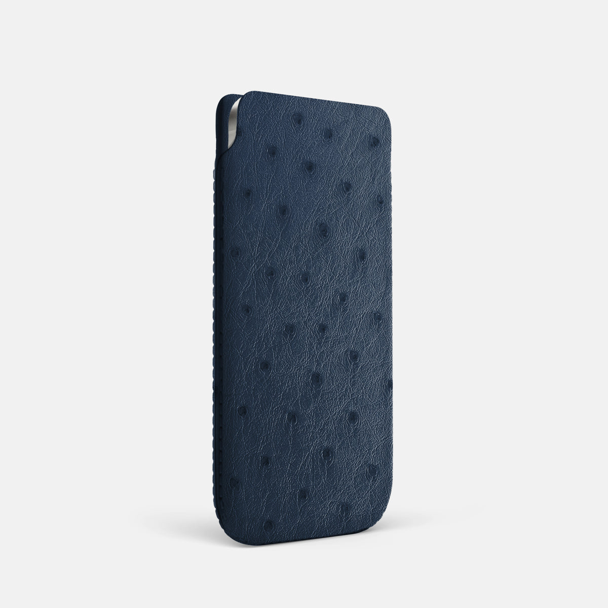 Pouch Case For iPhone 17 Pro In Ostrich -2 | Navy-Blue