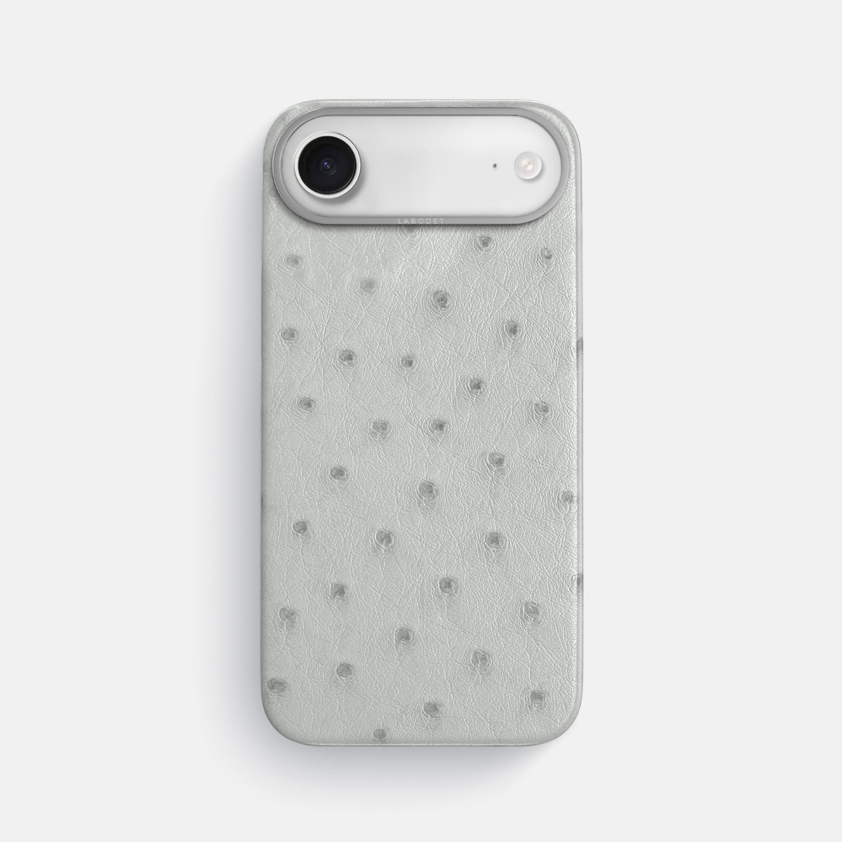 Classic Case For iPhone 17 Air In Ostrich -1 | White-Steel