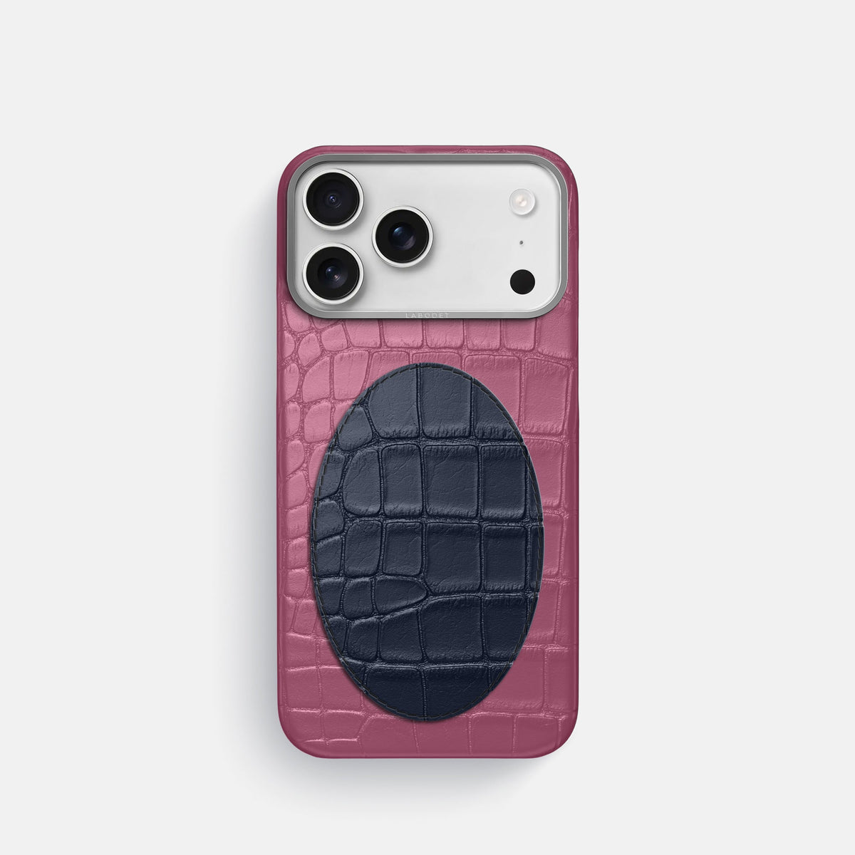 Classic Case With Oval For iPhone 18 Pro In Alligator -1 | Pink-Lagoon-Steel