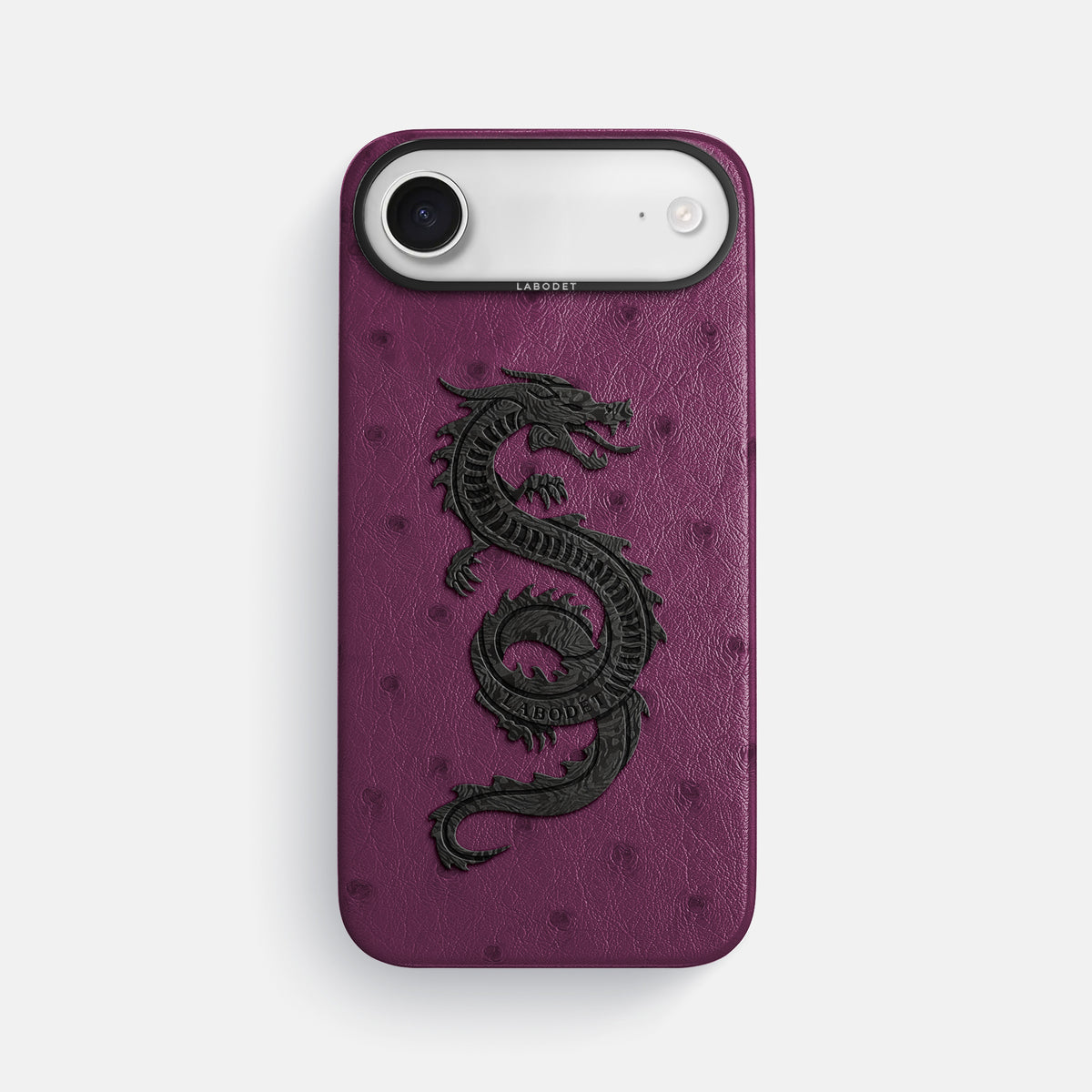Classic Case With Carbon Dragon For iPhone 17 Air In Ostrich -1 | Purple-Black