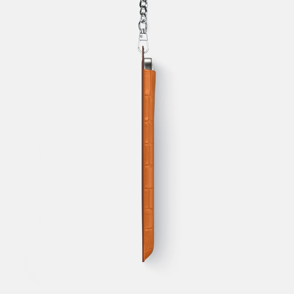 Crossbody Bag For iPhone 18 Pro In Alligator -4 | Orange-Steel