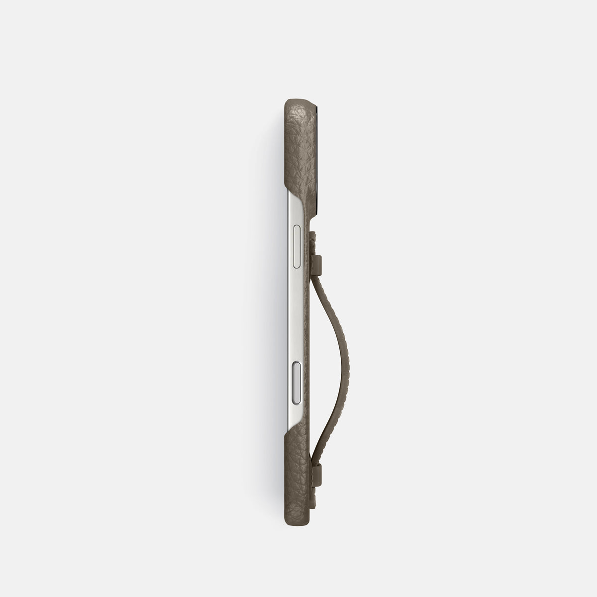 Center Handle For iPhone 17 Pro In Calf -2 | Taupe-Black