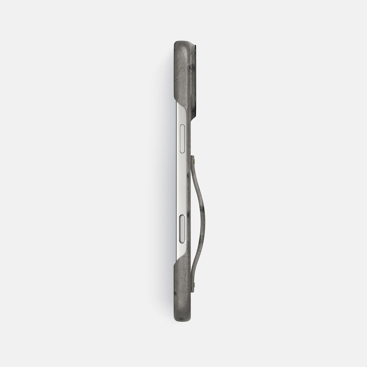 Finger Case For iPhone 18 Pro Max In Ostrich -3 | Grey-Black
