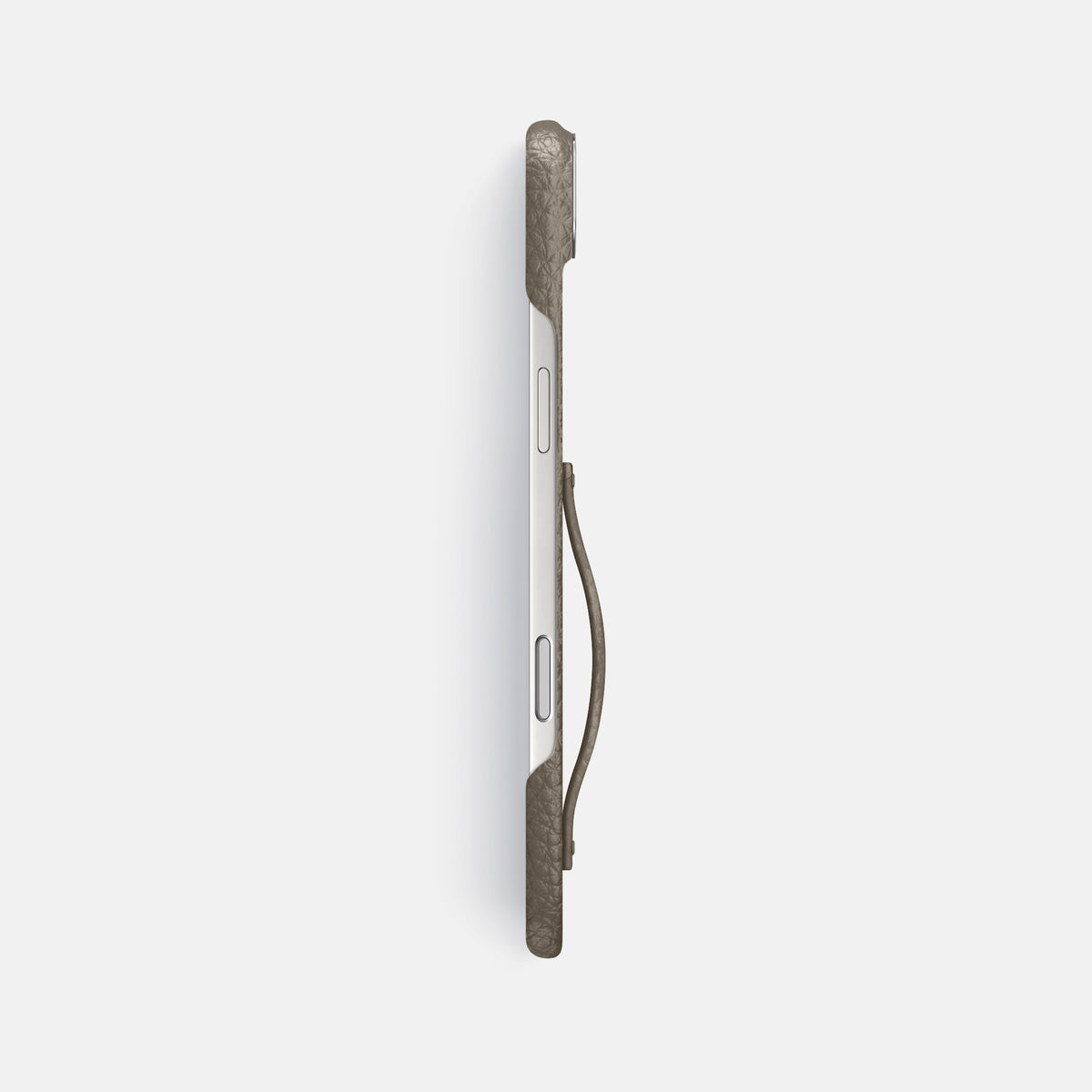 Finger Case For iPhone 17 Air In Calf -3 | Taupe-Steel
