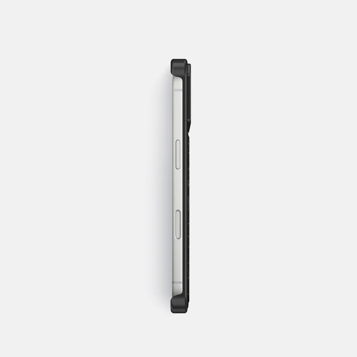 Metal Case For iPhone 18 Pro In Alligator -3 | Black-Black