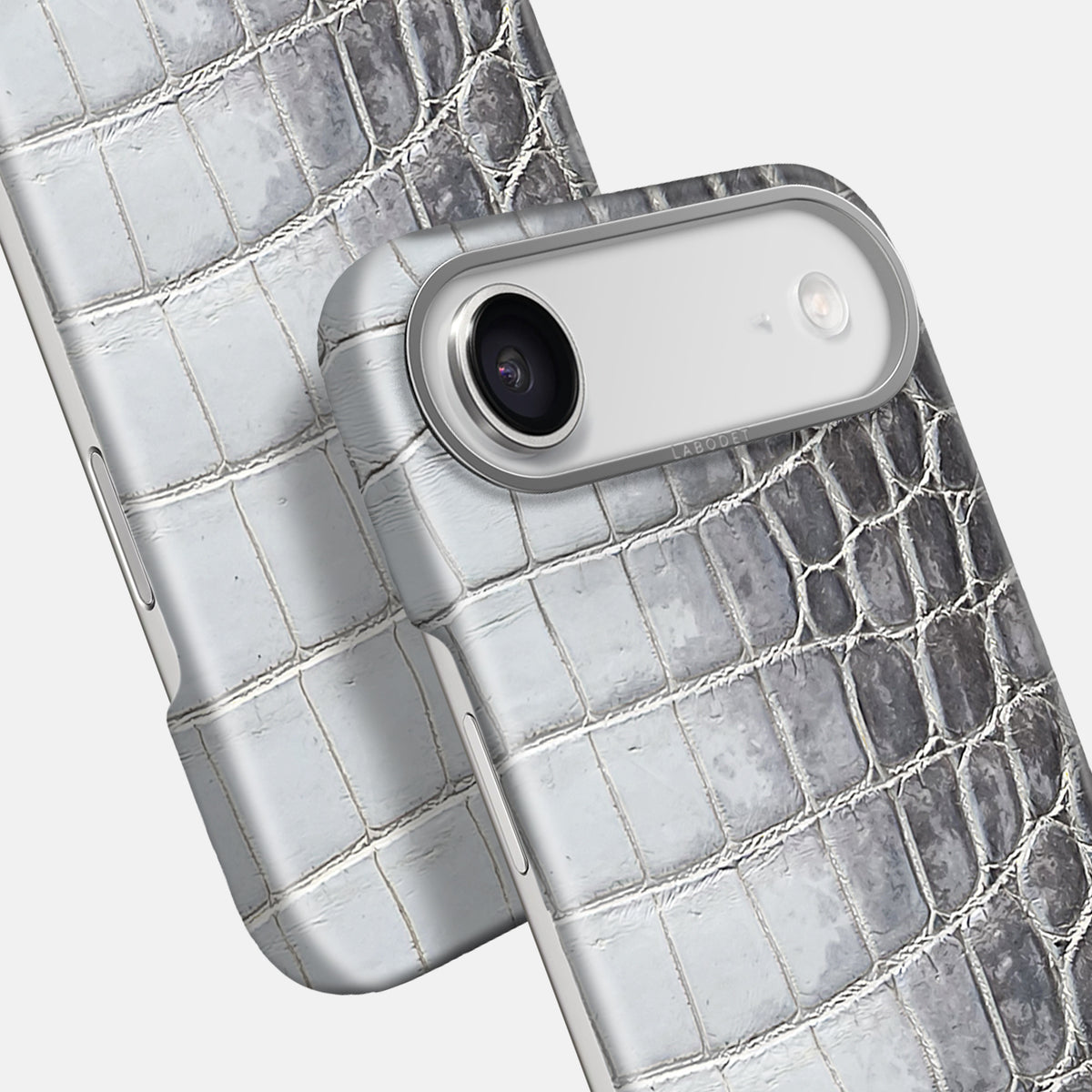 Classic Case For iPhone 17 Air In Himalayan Crocodile -5 | Silver-Steel