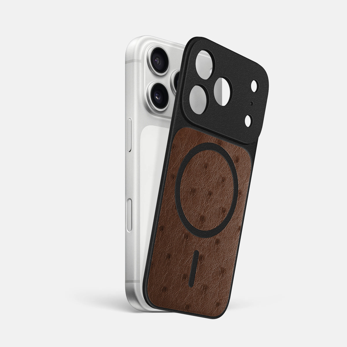 MagSafe Mask For iPhone 17 Pro Max In Ostrich -1 | Chocolate