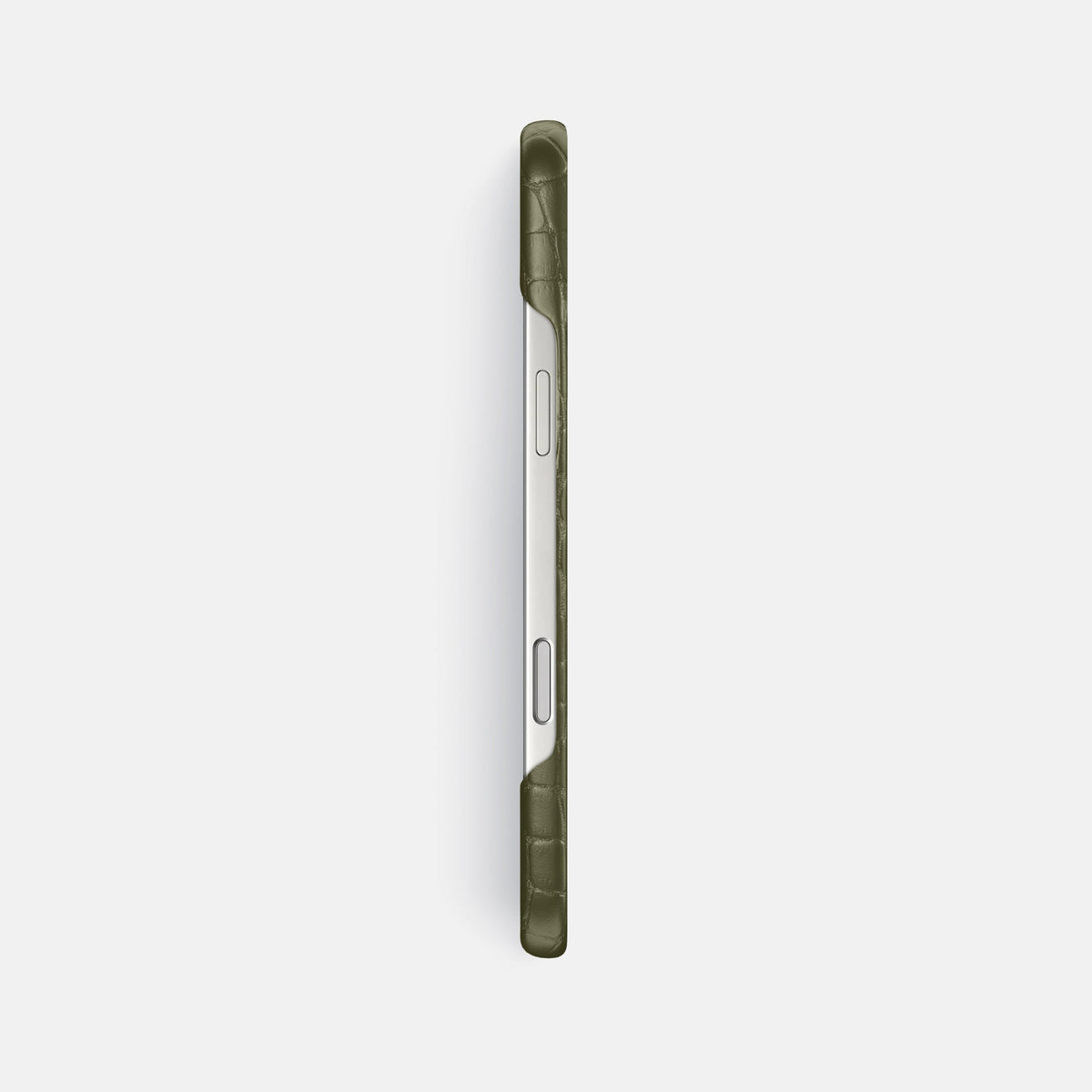 Slim Case For iPhone 18 Pro Max In Alligator -3 | Kaki-Green