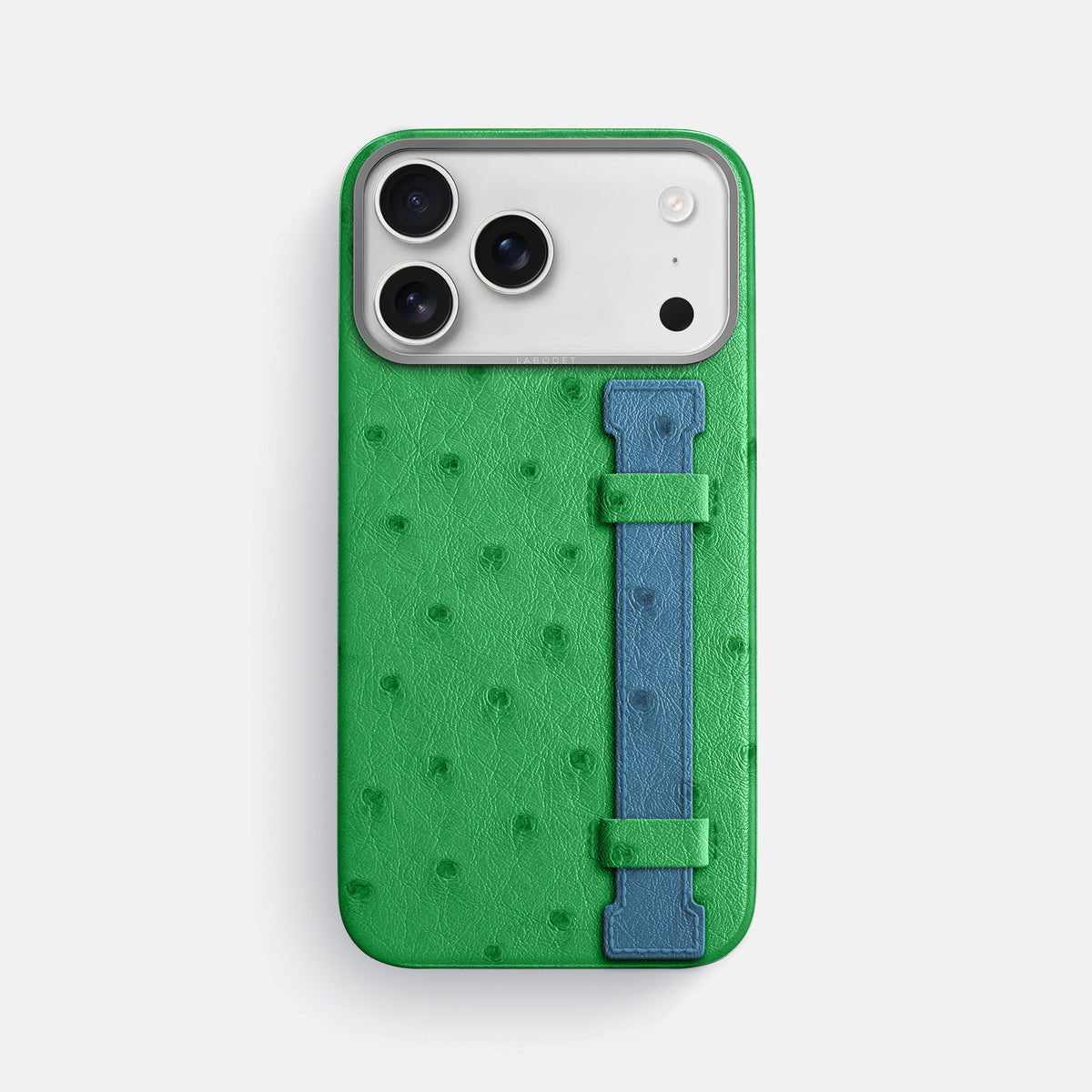 Handle Case Coloré For iPhone 18 Pro Max In Ostrich -1 | Kentucky-Green-Steel