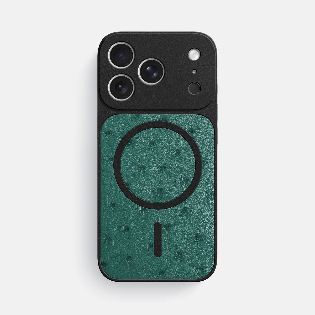 MagSafe Mask For iPhone 18 Pro Max In Ostrich -3 | Forest-Green