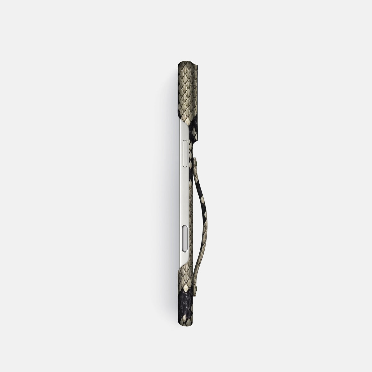 Finger Case For iPhone 18 Pro In Deluxe Python -3 | Savannah-Black