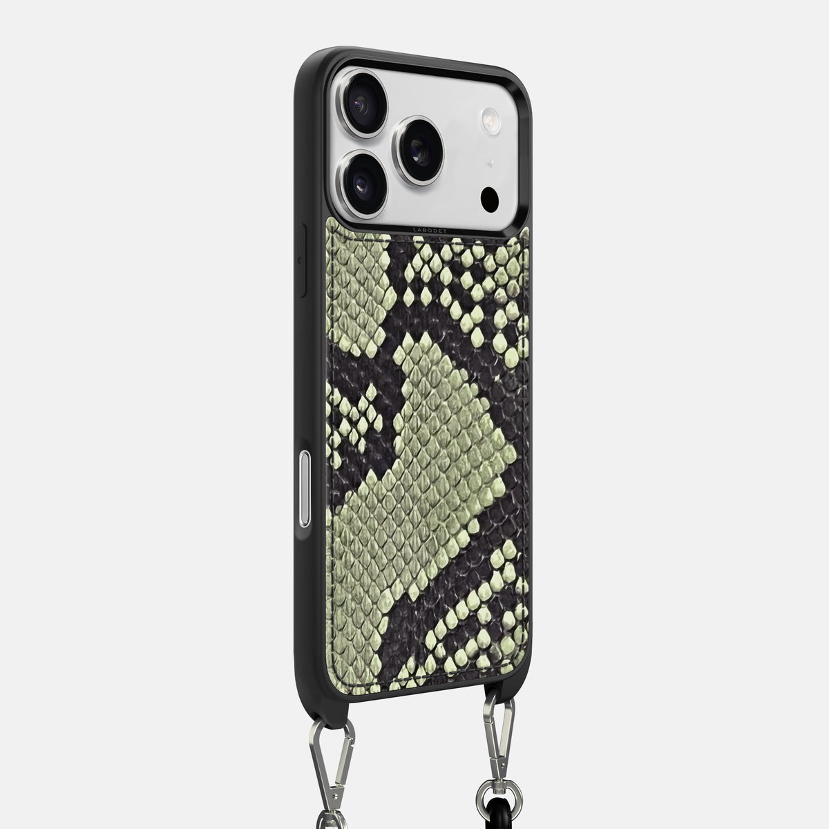 Crossbody Sport Case For iPhone 18 Pro Max In Deluxe Python -2 | Army-Green