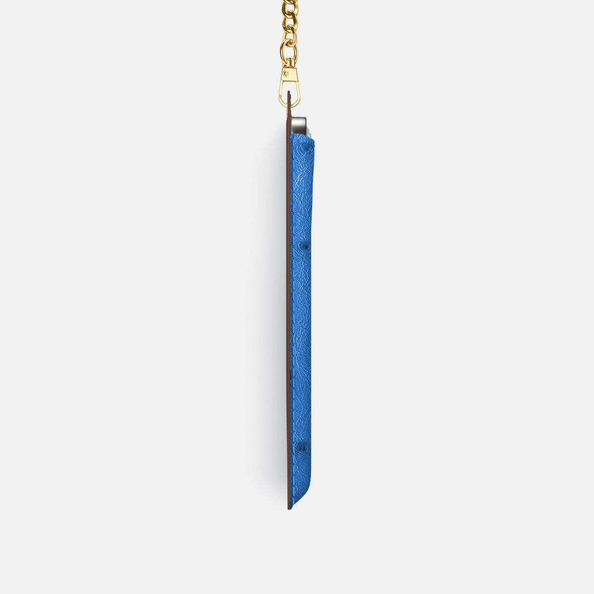 Crossbody Bag For iPhone 18 Pro In Ostrich -4 | Royal-Blue-Gold