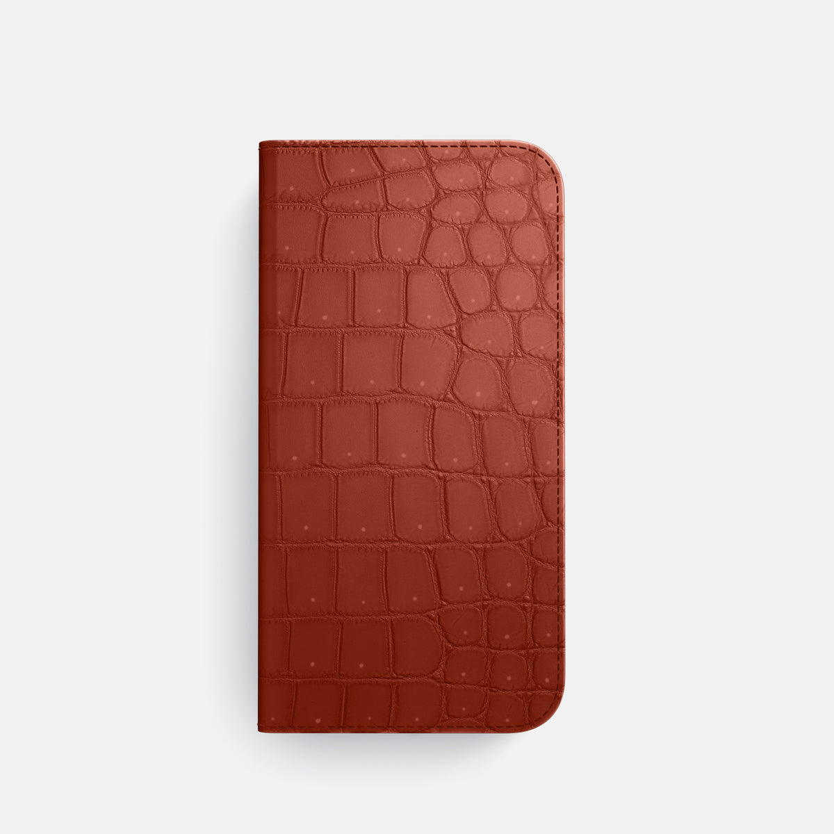 Folio Case For iPhone 17 Pro In Porosus Crocodile -4 | Nuts-Black