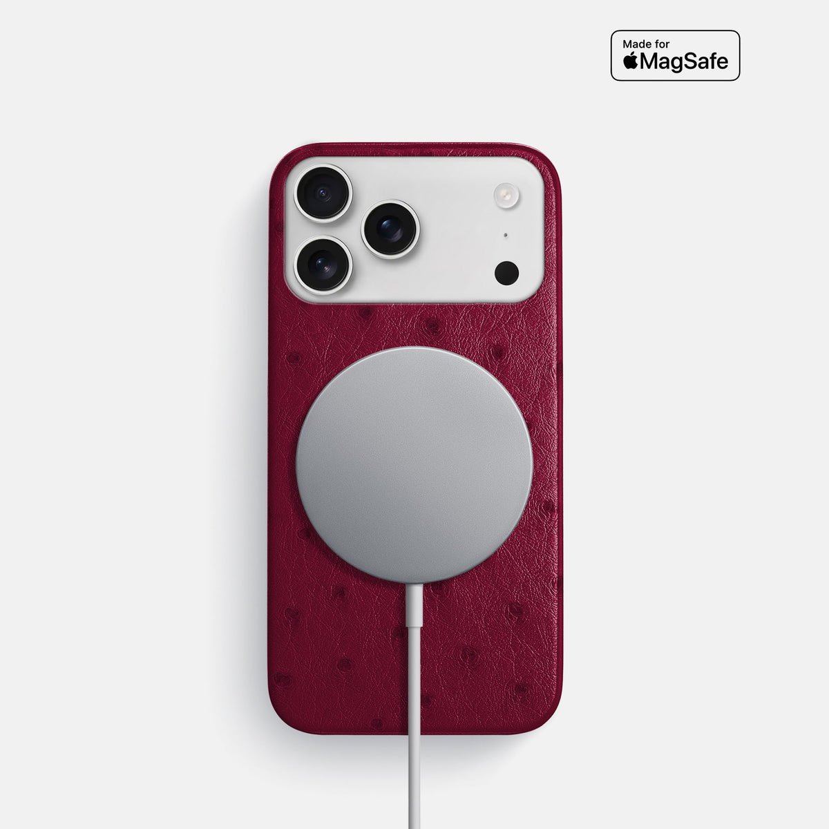 Slim Case For iPhone 18 Pro In Ostrich -5 | Bordeaux