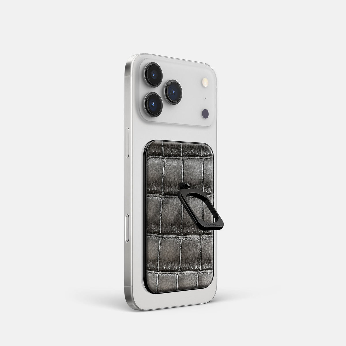 MagSafe Ring For iPhone 18 Pro In Patina Alligator -1 | Grey-Black