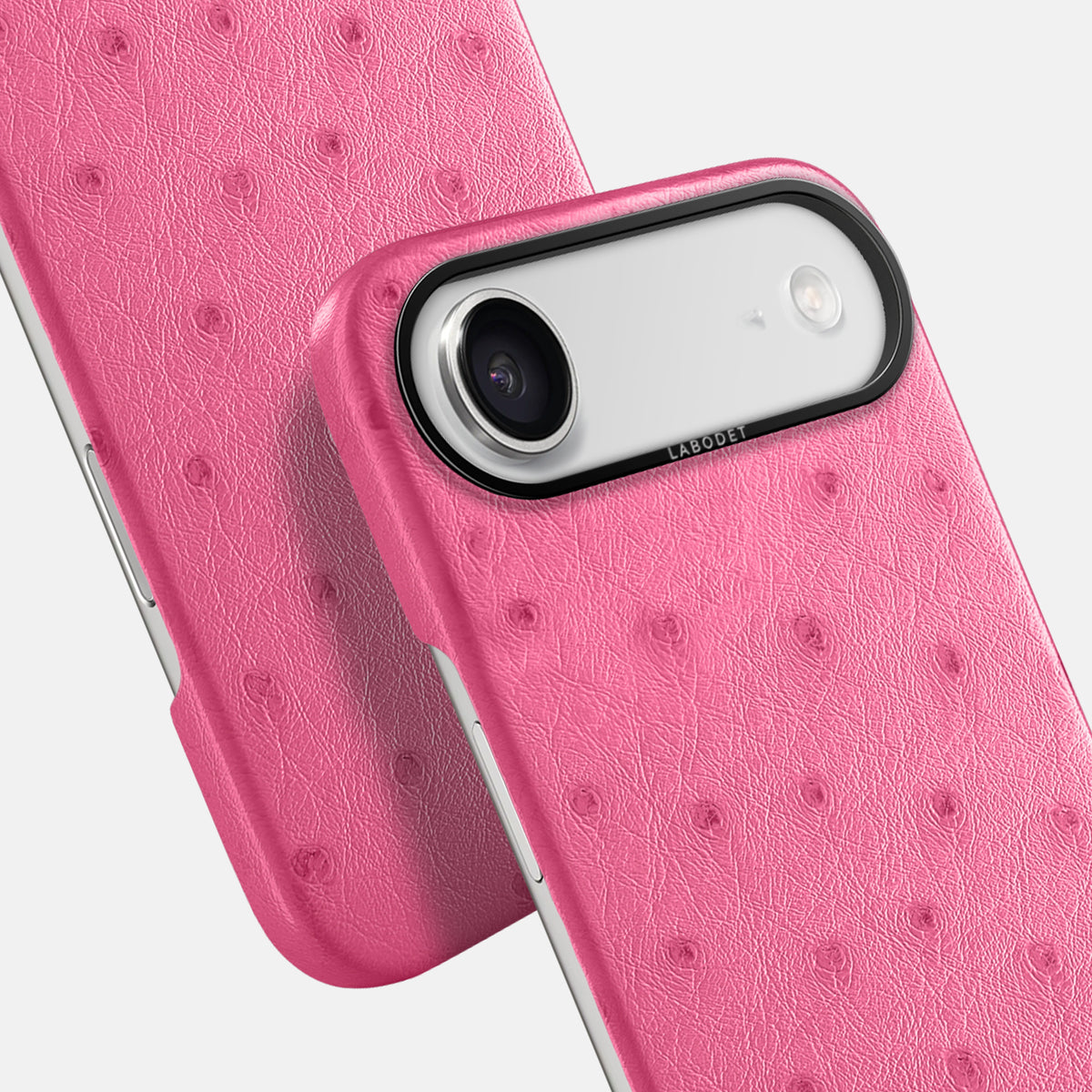 Classic Case For iPhone 17 Air In Ostrich -6 | Pink-Black