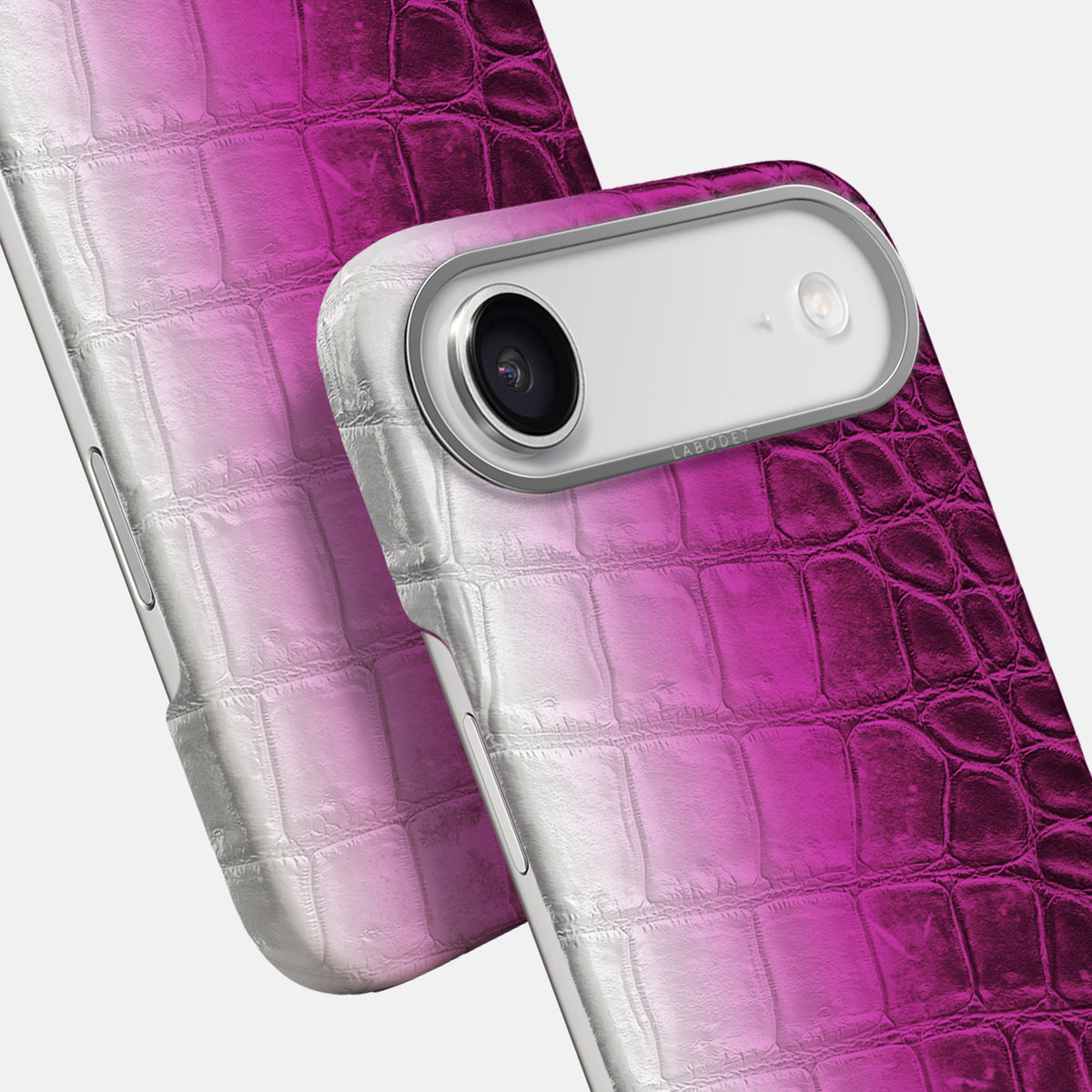 Classic Case For iPhone 17 Air In Himalayan Crocodile -5 | Fuchsia-Steel