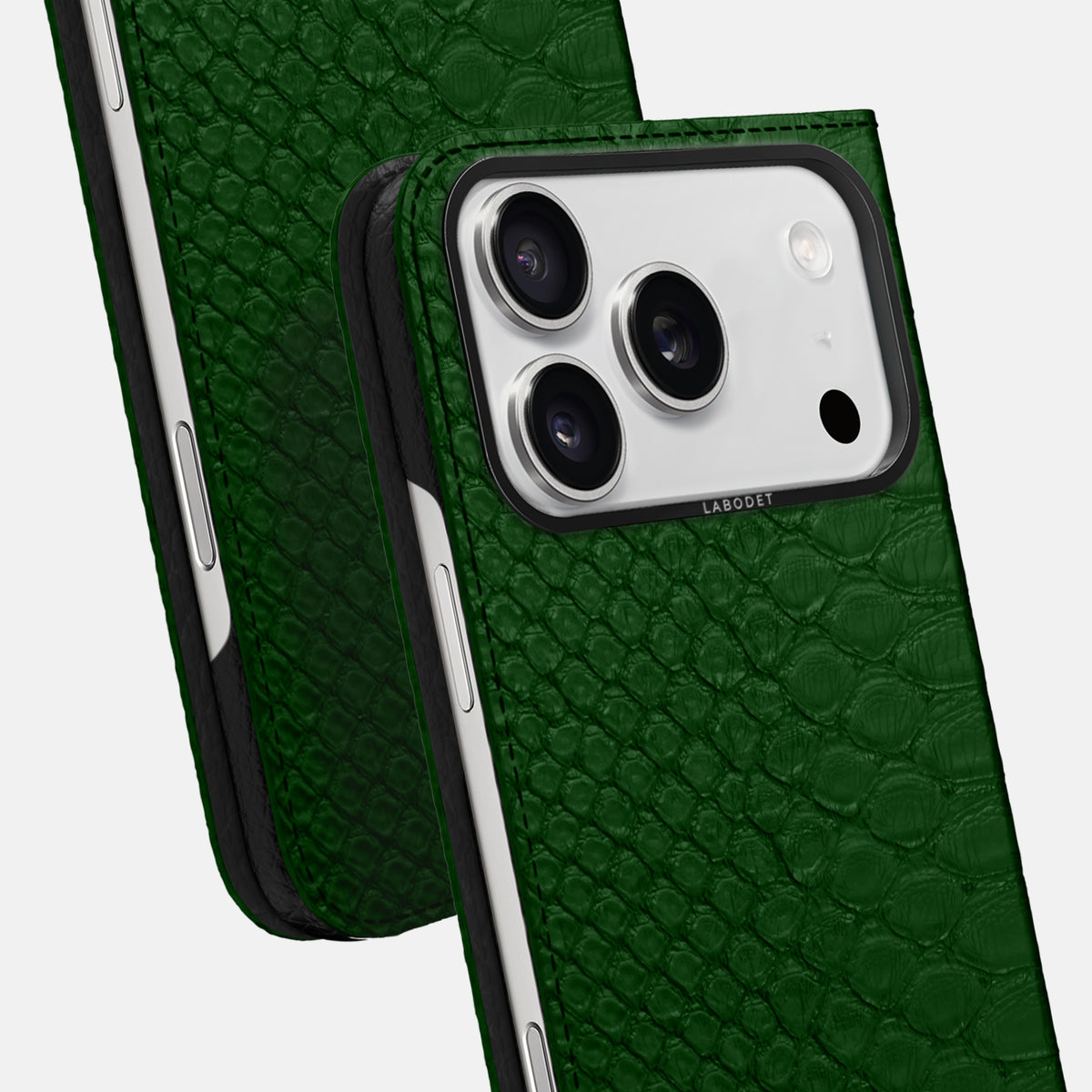 Folio Case For iPhone 17 Pro In Python -5 | Green-Black