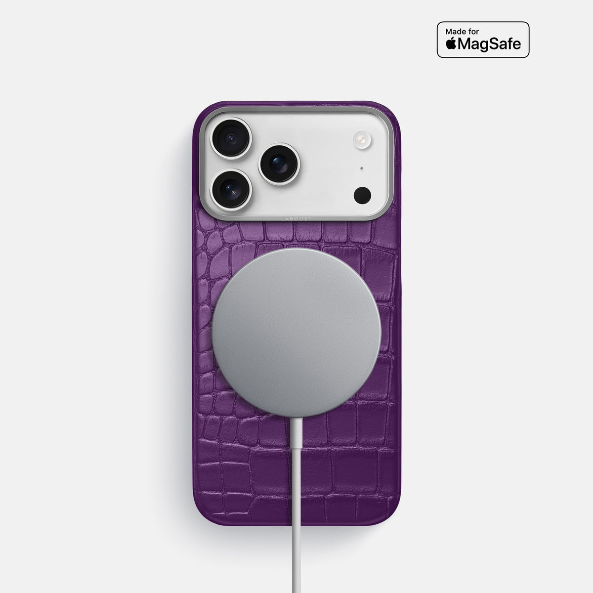 Classic Case For iPhone 17 Pro In Alligator -5 | Purple-Steel