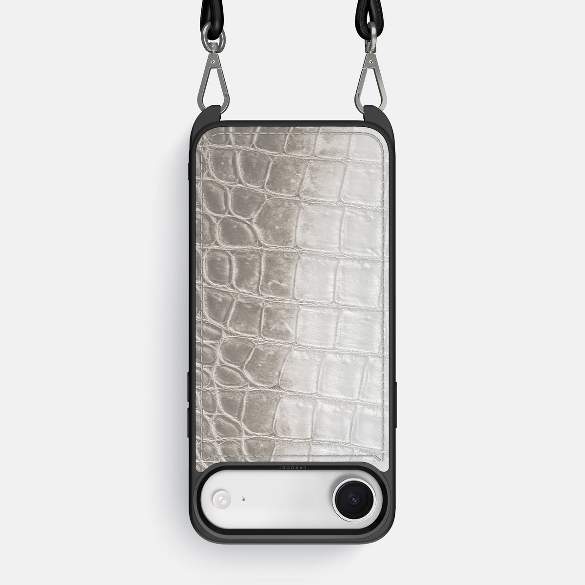 Crossbody Sport Case For iPhone 17 Air In Himalayan Crocodile -1 | Grey