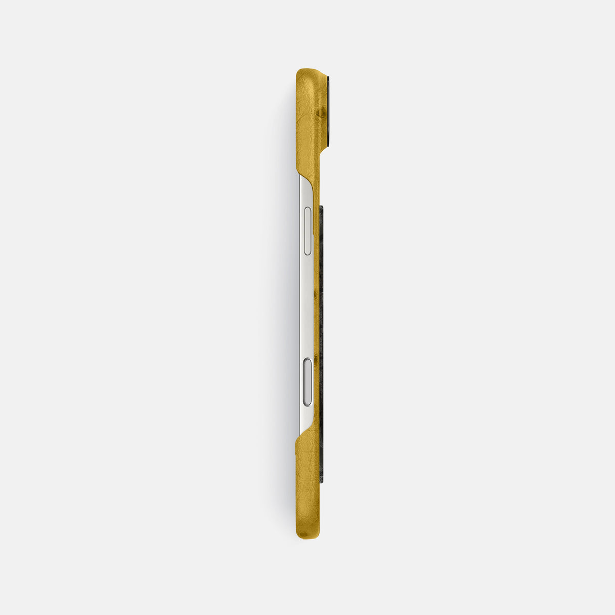 Classic Case With Carbon Dragon For iPhone 17 Air In Ostrich -3 | Gold-Black