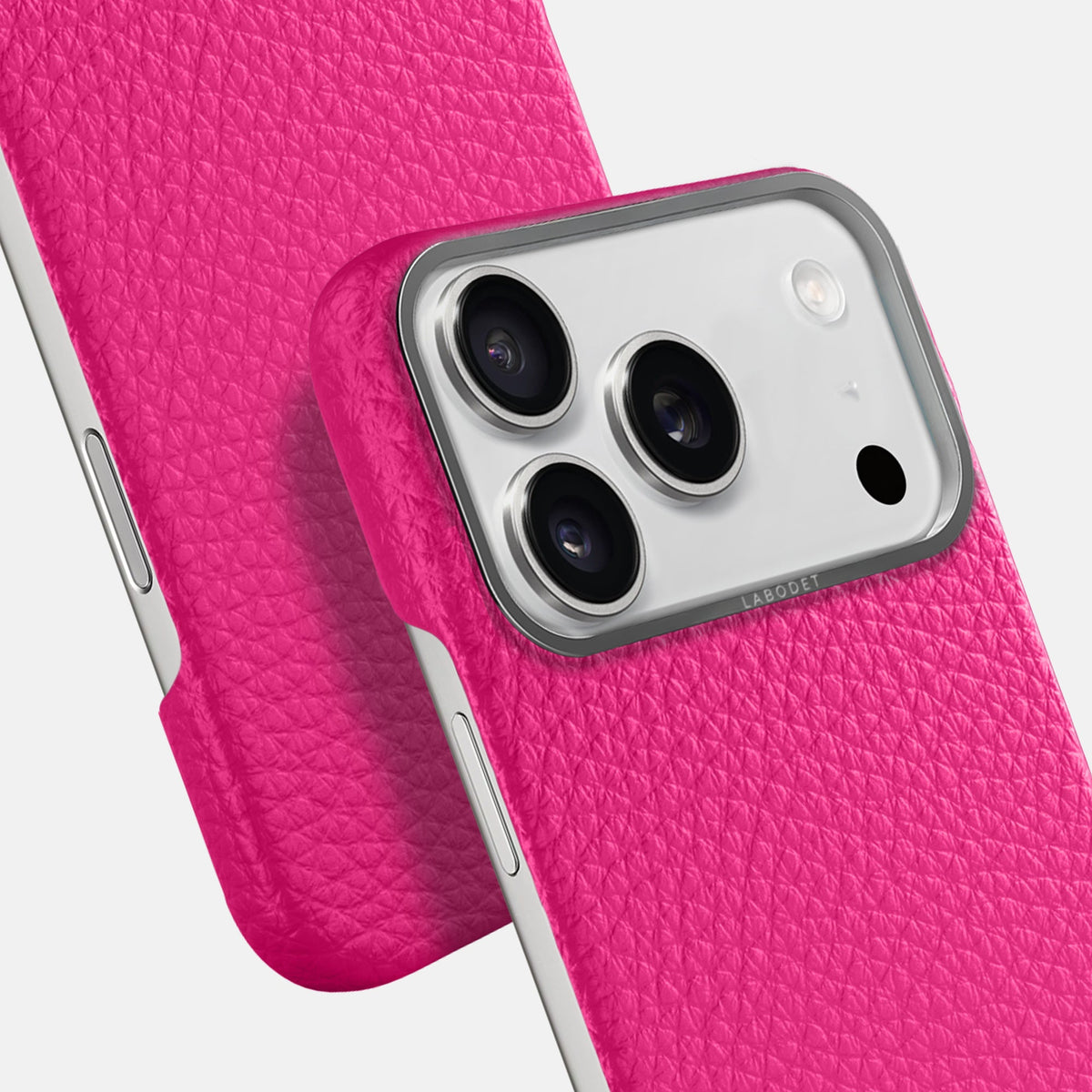 Classic Case For iPhone 18 Pro In Calf -6 | Magenta-Steel