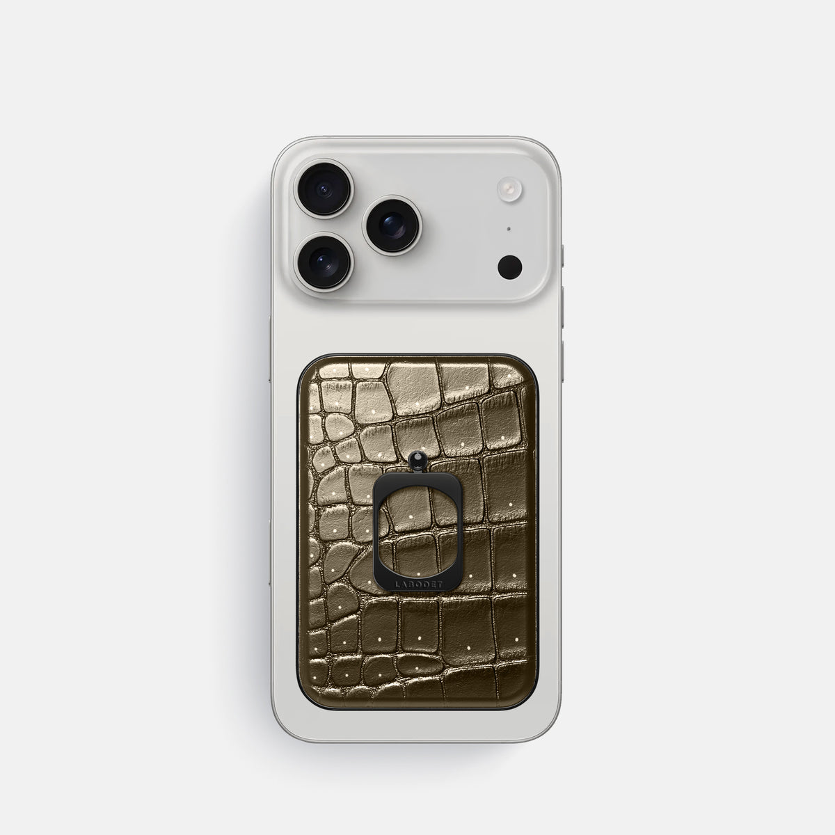 MagSafe Ring For iPhone 17 Pro In Porosus Crocodile -2 | Bronze-Black