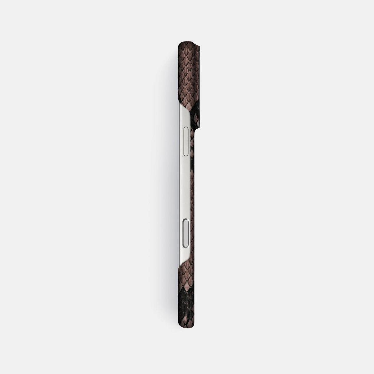 Classic Case For iPhone 18 Pro Max In Deluxe Python -3 | Mahogany-Brown-Black