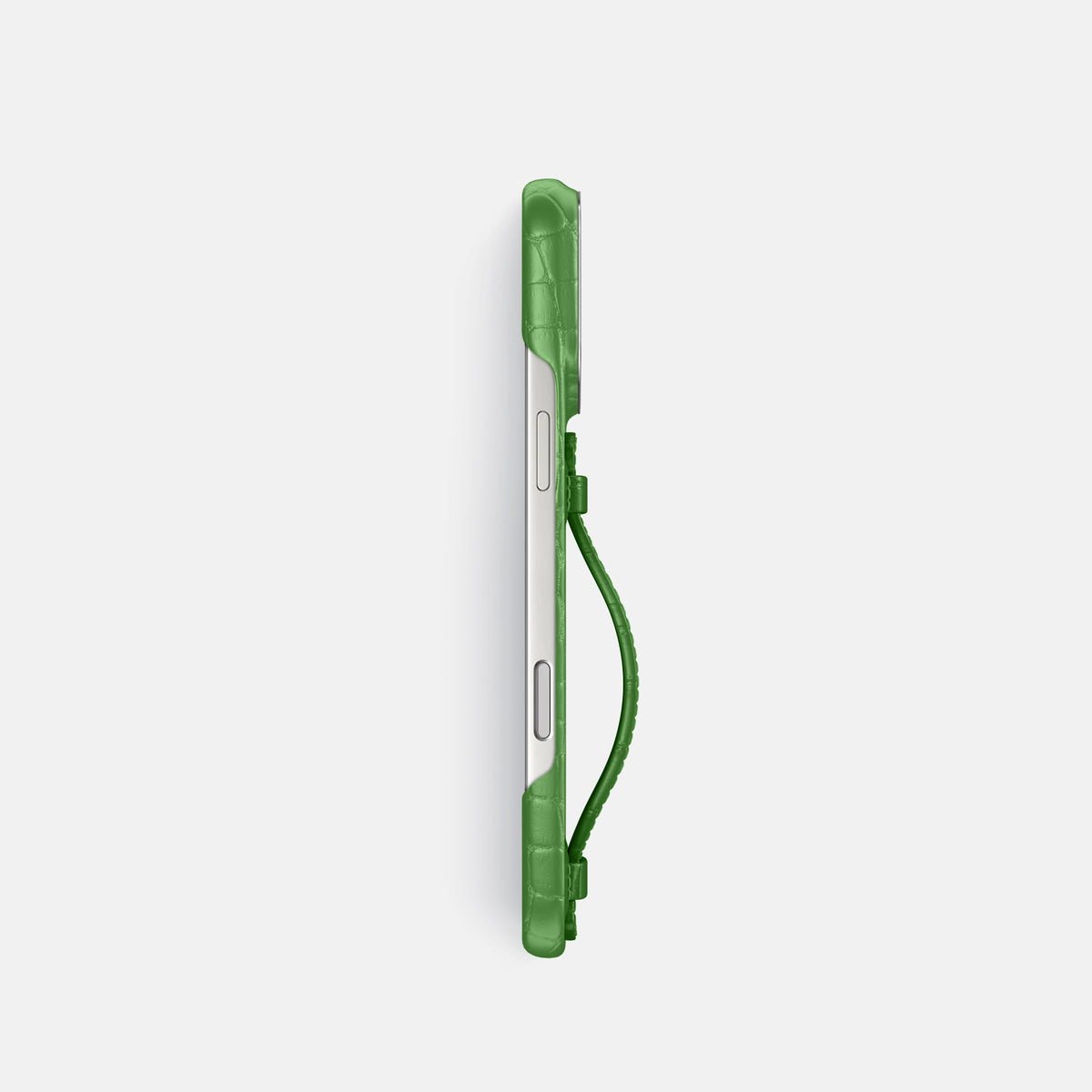 Center Handle For iPhone 17 Pro In Alligator -3 | Apple-Green-Steel
