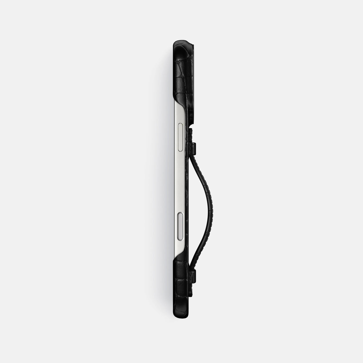 Center Handle For iPhone 17 Pro Max In Alligator -3 | Black-Black