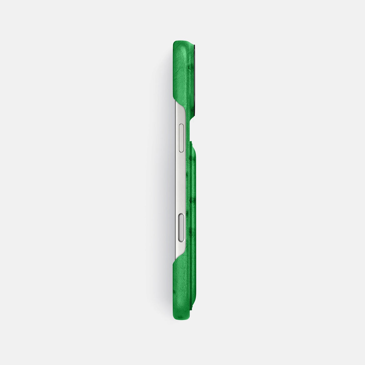 Double Card Case For iPhone 18 Pro Max In Ostrich -3 | Kentucky-Green-Black