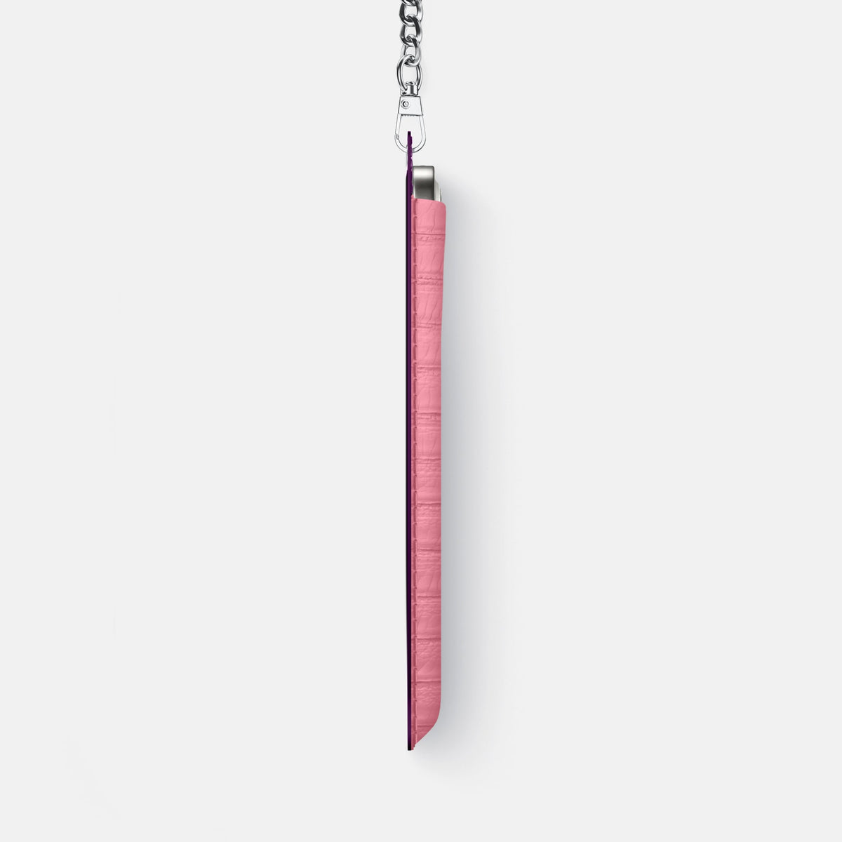 Crossbody Bag For iPhone 18 Pro Max In Python -4 | Pink-Steel