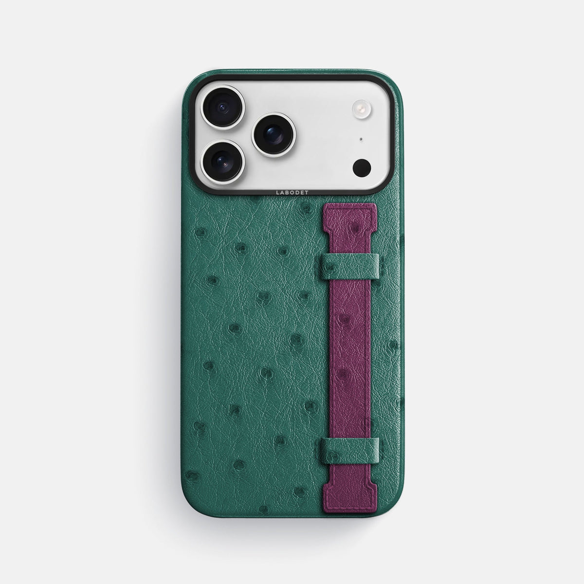 Handle Case Coloré For iPhone 18 Pro Max In Ostrich -1 | Forest-Green-Black