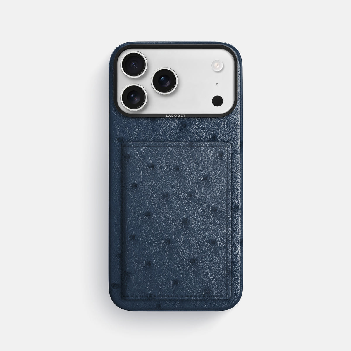 Bi-Fold Case For iPhone 17 Pro Max In Ostrich -1 | Navy-Blue-Black