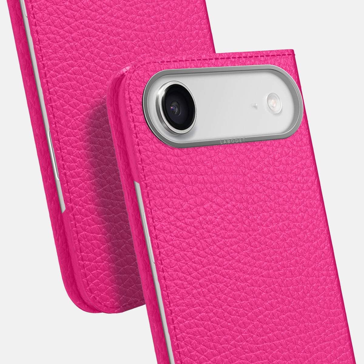 Folio Case For iPhone 17 Air In Calf -5 | Magenta-Steel