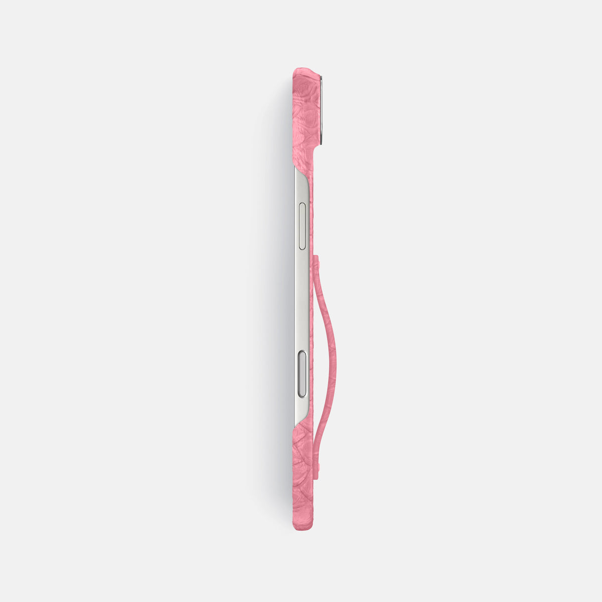 Finger Case For iPhone 17 Air In Python -3 | Pink-Steel