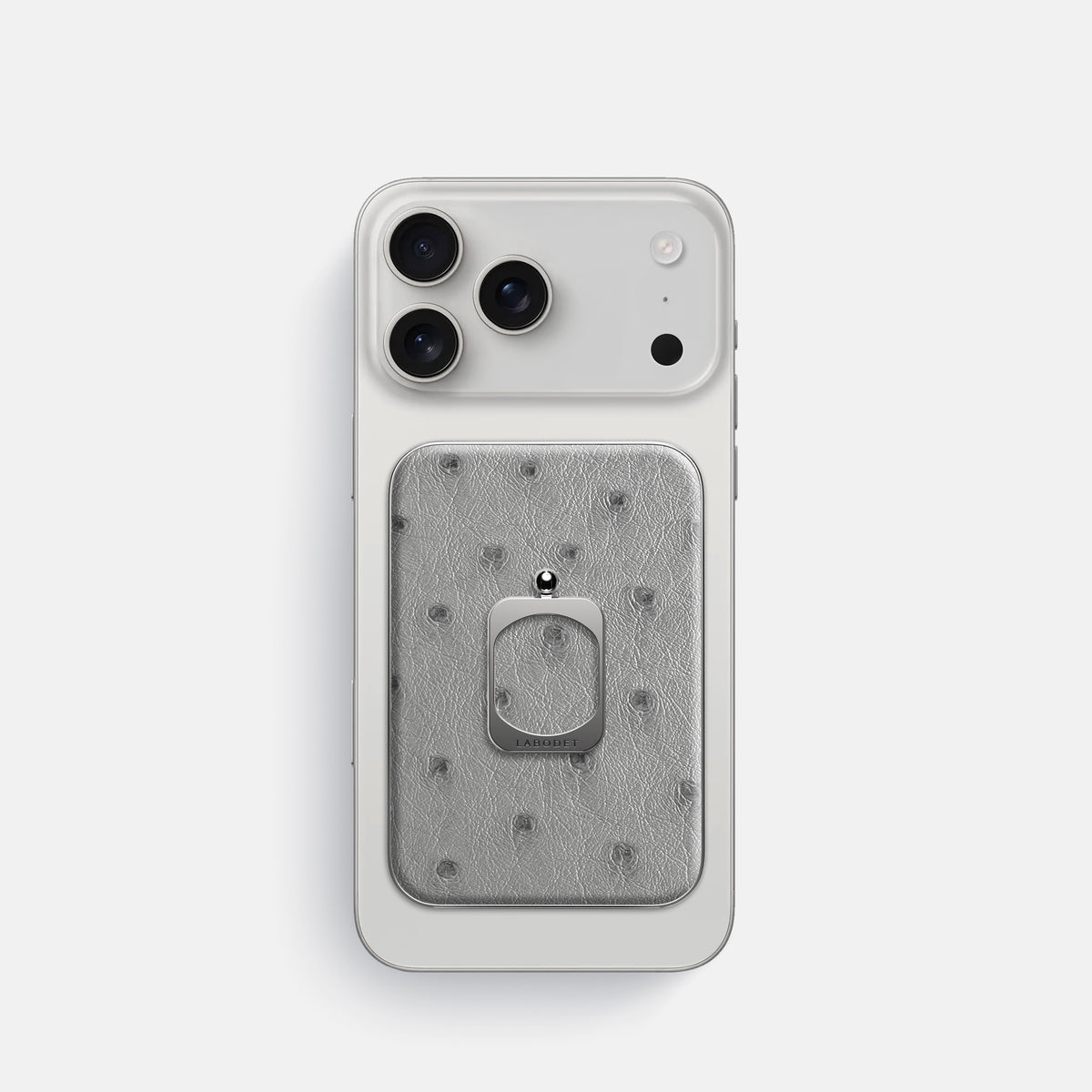 MagSafe Ring For iPhone 17 Pro In Ostrich -2 | Silver-Steel