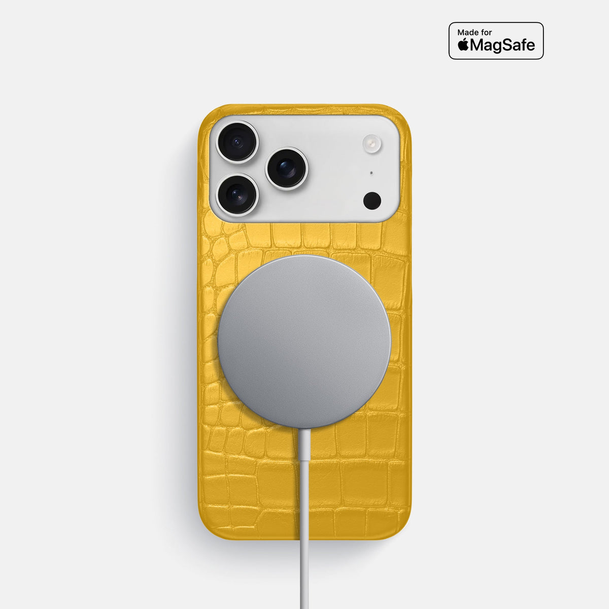 Slim Case For iPhone 18 Pro In Alligator -5 | Yellow